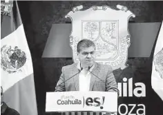  ??  ?? Anuncio. En los próximos días, el gobernador Miguel Riquelme dará a conocer el nombre de los generales para la Secretaría de Seguridad Pública.