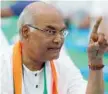  ?? — Reuters ?? Ram Nath Kovind attends the Internatio­nal Yoga Day event in New Delhi on Wednesday.