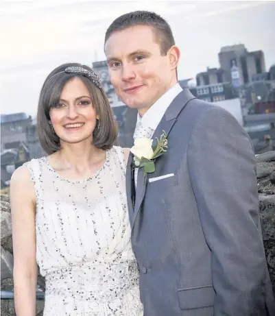  ??  ?? ■
Rhianon Holley and Elliott Plain married at Cardiff Castle on January 16
WE HEART WEDDING