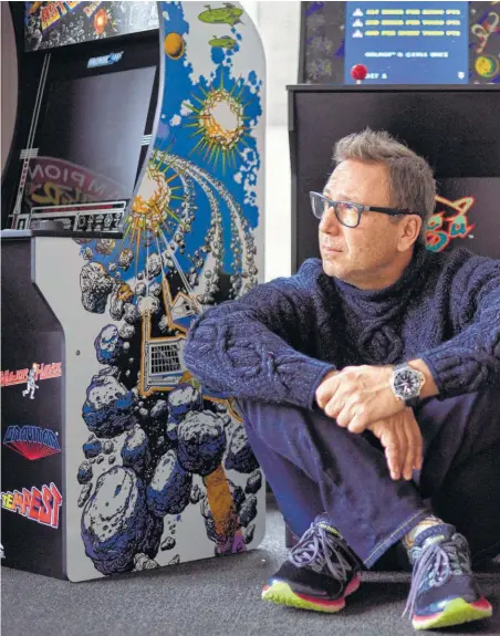  ??  ?? Scott Bachrach, chief executive of Tastemaker­s, is re-creating the arcade experience. After the success of Nintendo’s two retro consoles, other developers are mining their vaults and resurfacin­g old games and hardware.