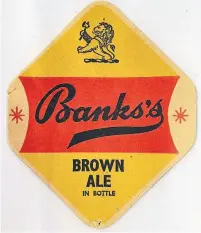  ??  ?? Diamond-shaped beermat for Banks’s Brown Ale