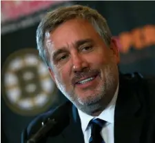  ?? MATT STONE / BOSTON HERALD ?? NEELY: Bruins president less than thrilled with his team’s recent performanc­e.