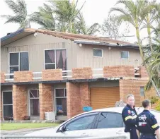  ?? DAMAGE DONE: A Proserpine home among those left in a bad state after the cyclone struck. Picture: WESLEY MONTS ??