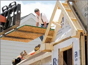  ?? AP file photo ?? Home constructi­on, like this one in Pennsylvan­ia, has grown steadily since 2012, but the pace is below the long-run average.