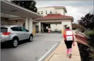  ?? SUBMITTED PHOTOS ?? Breast cancer survivor and activist Helen Michener, a graduate of the Chester County Hospital Nursing School, began her “Freedom from Breast Cancer: A Survivor’s Walk” on Monday. On Tuesday, Michener’s walking journey brought her to the Chester County...