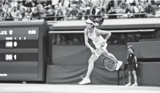  ?? Alastair Grant / Associated Press ?? England’s Emma Raducanu posted Tuesday on Twitter “the whole experience caught up” with her and she had felt dizzy, forcing her to withdraw from her fourth-round match.