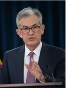  ?? AFP ?? La Reserva Federañ es dirigida por Jerome Powell.