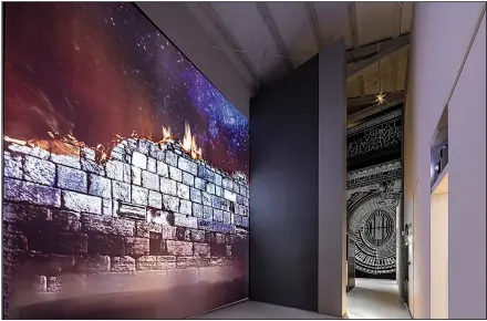  ?? Fotografo/MARCO CASELLI NIRMAL ?? “Through the Eyes of Italian Jews” is a multimedia show presented by the National Museum of Italian Judaism and the Shoah in Ferrara, Italy, which promises visitors "2,200 years of Jewish history and culture in 24 minutes.”