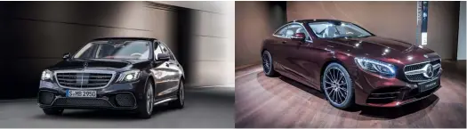  ??  ?? Benz-Erfahrung: Gemeinsam mit Mercedes brachte Burmester erstmals 3D-Klang ab Werk auf die Straße. Auf der HIGH END können sich autoaffine Audiophile im AMG S63 Lang und dem S560 Coupé in die dritte Dimension katapultie­ren lassen.