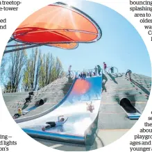  ?? ?? Margaret Mahy playground in Christchur­ch features a two-hectare kids zone.