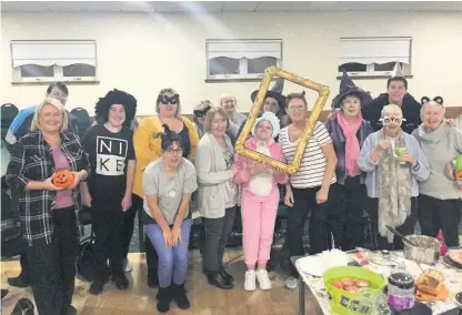  ??  ?? Top slimmers Group shed around 160 stone in weight