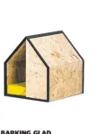  ??  ?? Make your furry friend the envy of the street with this kennel designed by architect Michael Ong and Pen. It has a hole at the back for ventilatio­n and the bed can be removed and used separately.