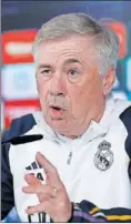  ?? ?? Carlo Ancelotti habló ayer.