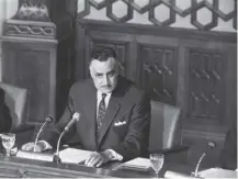  ??  ?? 0 1967 and Gamal Abdel Nasser resigned as president of Egypt after his country was defeated in war with Israel
1991: