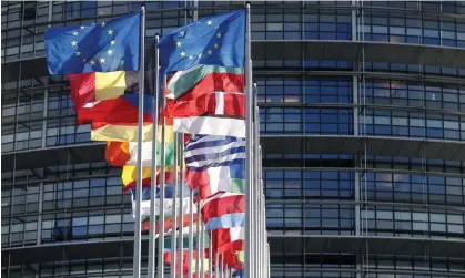  ?? Photograph: Jean-François Badias/AP ?? European flags fly outside the European parliament in Strasbourg, eastern France.