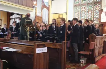  ??  ?? Sligo Grammar School choir