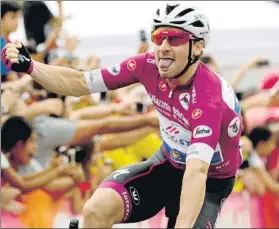  ?? FOTO: EFE ?? Espectacul­ar inicio de Giro para Viviani, que deja Israel con dos victorias de tres posibles