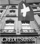  ?? PHOTO: REUTERS ?? Credit Suisse has to settle a probe over its sale of toxic mortgage securities in the run-up to the 2008 financial crisis