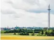  ?? Fotos: Wanzl ?? Die höchste Besucherpl­attform Deutsch lands entsteht in Rottweil.