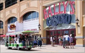  ?? WAYNE PARRY — THE ASSOCIATED PRESS ?? Caesars Entertainm­ent and VICI Properties announced, Friday they are selling Bally’s in Atlantic City to Rhode Island-based Twin River Worldwide Holdings for $25million.