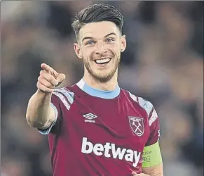  ?? Foto: GETTY IMAGES ?? Declan Rice puede convertirs­e en el fichaje más caro del Arsenal