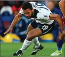  ??  ?? Limped off: midfielder Mousa Dembele