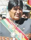  ?? AFP ?? Evo Morales com a medalha