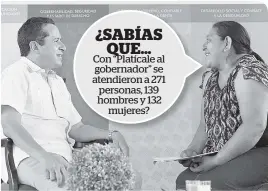  ??  ?? Se presentó con éxito “Platícale al gobernador”, donde Carlos Joaquín atendió personalme­nte a la ciudadanía.