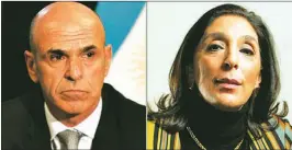  ?? CRÉDITO: TÉLAM ?? ESPIONAJE. Gustavo Arribas y Silvia Majdalani, en la AFI del gobierno de Macri y acusados de espiar a dos jueces de Córdoba.