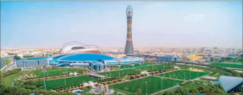  ?? ?? The Aspire Zone in Doha which will play host to the King of the Court Crown Series from January 5 to 8, 2022.