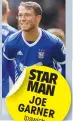  ??  ?? STAR MAN JOE GARNER Ipswich