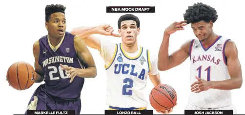  ??  ?? MARKELLE FULTZ LONZO BALL JOSH JACKSON