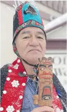  ??  ?? Na'moks, a spokesman for the Wet'suwet'en hereditary chiefs, says they will not meet with representa­tives of a natural gas company.