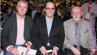  ??  ?? ( L- R): Clr. Declan Bree, Chris MacManus and Clr. Sean MacManus at the ‘ Spirit of Sligo’ Concert.