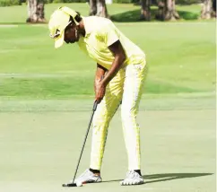  ??  ?? One of Nigeria’s most promising female golfers, Georgia Oboh