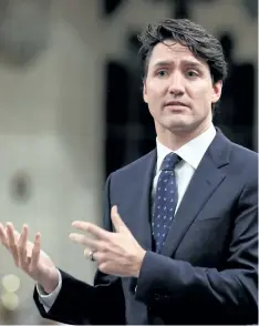  ??  ?? Justin Trudeau