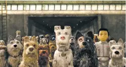  ?? COURTESY PHOTO ?? Isle of Dogs, the new stop-motion film from director Wes Anderson.