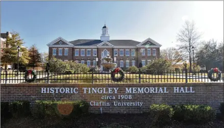  ?? SHIN / HSHIN@AJC.COM ?? Claflin University is in Orangeburg, S.C. Claflin University was founded in 1869 as the first historical­ly black college or university in the state of South Carolina. Affiliated with the United Methodist Church, Claflin’s charter forbids discrimina­tion...