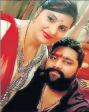  ?? SOURCED ?? Sonu Dariyapur shot dead his onetime friend Monu (right) after he married his cousin, Rajrani (left).