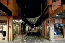  ??  ?? Bars in Palmerston North, including those down the Regent Arcade, are going back to a 3am closing time.