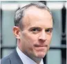  ??  ?? WARNING
Dominic Raab