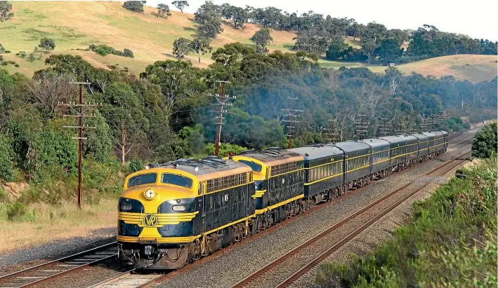  ??  ?? The train will make its first journey in 33 years from Melbourne’s Southern Cross station.