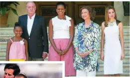  ??  ?? Michelle Obama, junto a los Eméritos