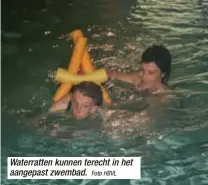  ?? Foto HBVL ?? Waterratte­n kunnen terecht in het aangepast zwembad.