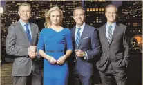  ?? COURTESY OF NBC BOSTON ?? SLOW START: The news team at WBTS debuted this year with a last-place showing in TV ratings.