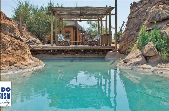  ?? Pictures: Sanparks/hein Grobler ?? Mapungubwe oozes with tranquilli­ty and to cool off on those stifling hot days, there is a pool built between rocks, which many visitors will find most refreshing and welcoming.