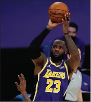  ?? (AP/Mark J. Terrill) ?? LeBron James will be a captain in the NBA All-Star Game for the fourth consecutiv­e season. James’ team, Team LeBron, will face Kevin Durant’s Team Durant tonight in Atlanta.
