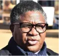  ??  ?? TRANSPORT Minister Fikile Mbalula.