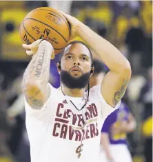  ?? Marcio Jose Sanchez / Associated Press ?? Cavaliers guard Deron Williams averaged 11 points per game during the regular season but is 0-for-11 shooting in the Finals.