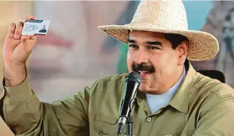  ?? FOTO REUTERS ?? Nicolás Maduro v současnost­i bojuje o své politické přežití
